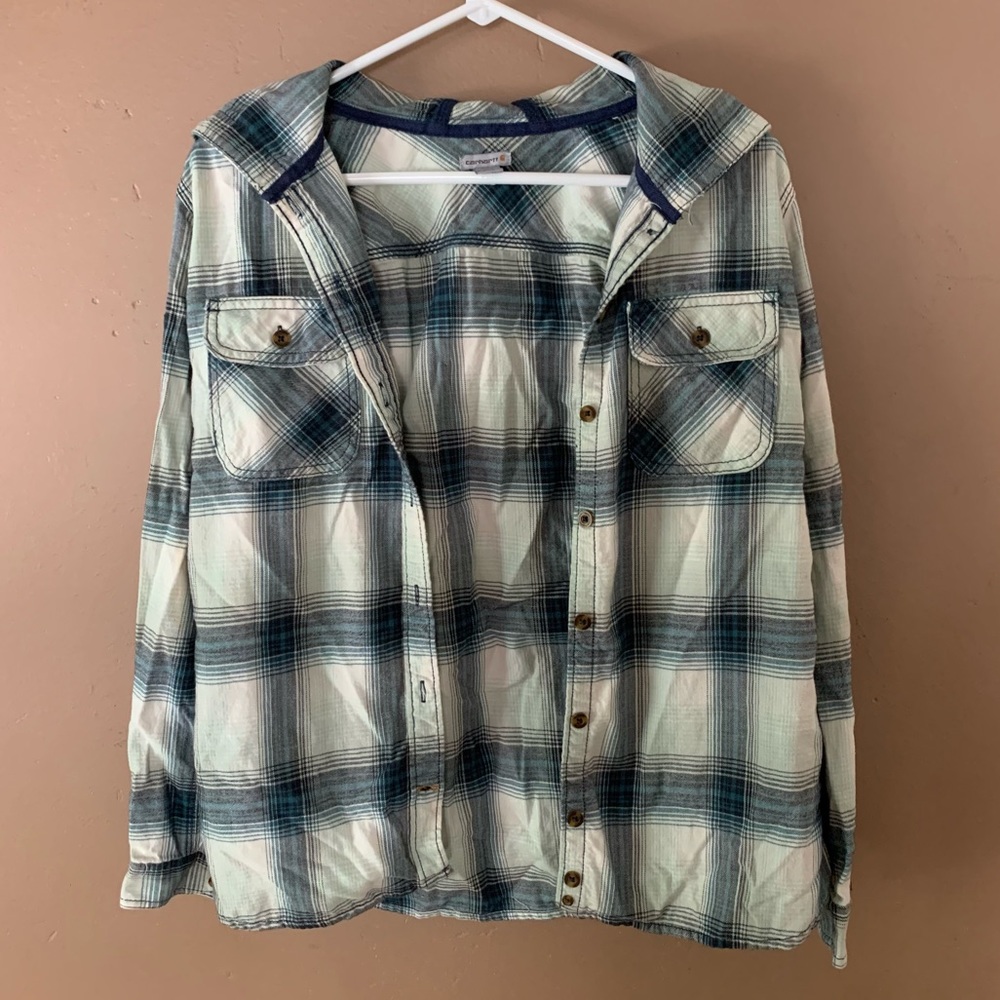 Carhartt Women’s Hooded Flannel Shirt